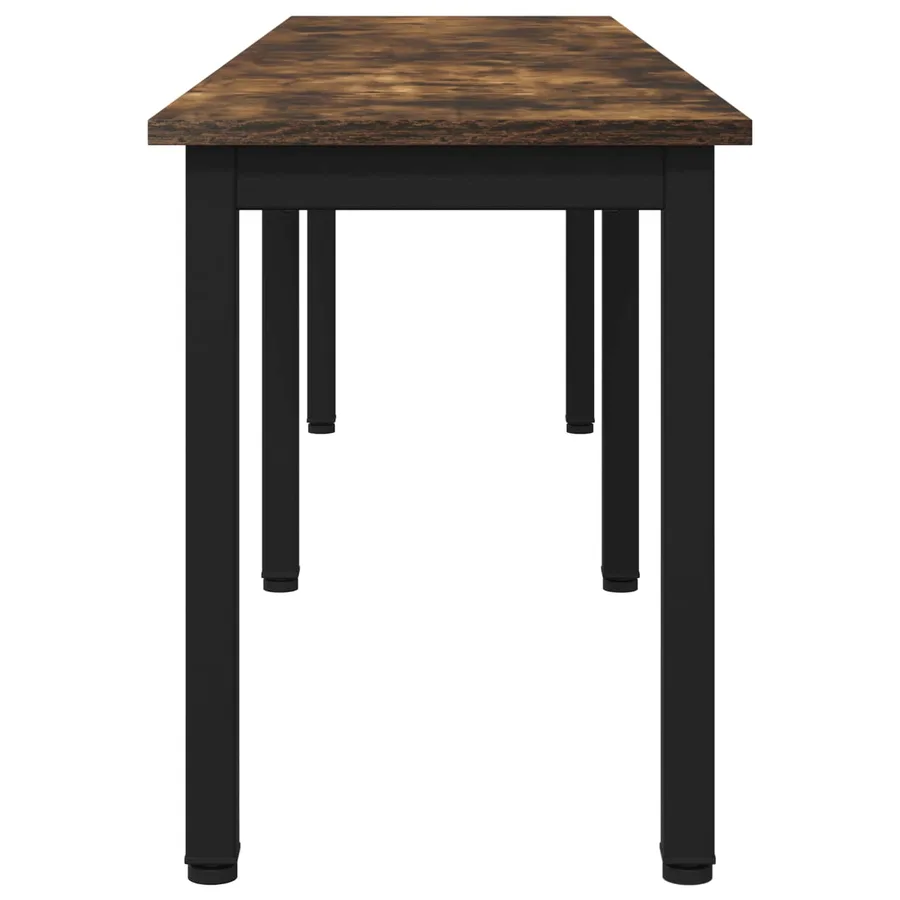 banc Chêne Fumé 160 x 35 x 45 cm Bois d'ingénierie - 6