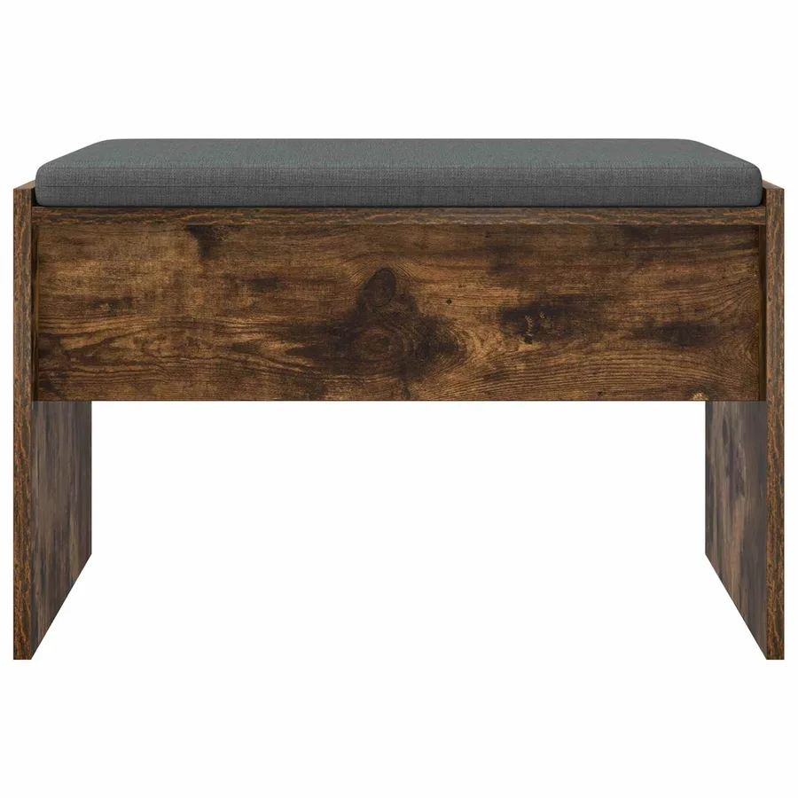 Banc d'entrée avec coussin Chêne fumé 63 x 38 x 40 cm - 5