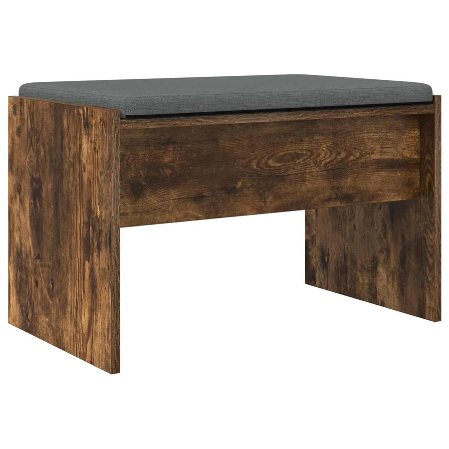Banc d'entrée avec coussin Chêne fumé 63 x 38 x 40 cm - 7