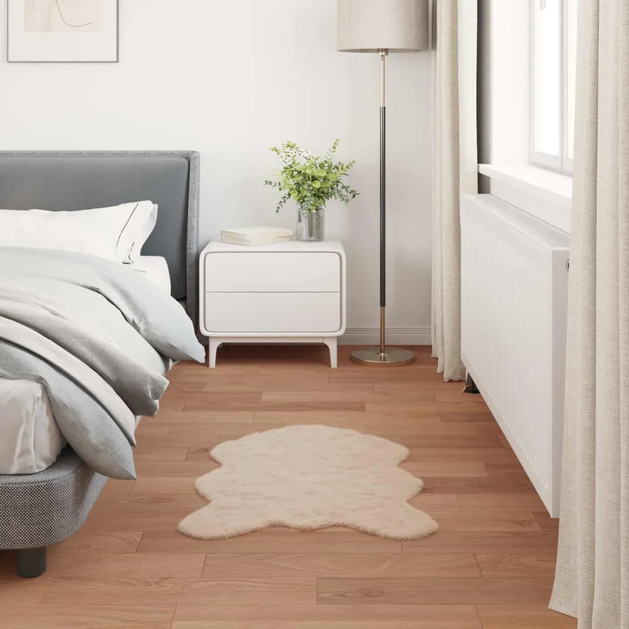 Tapis antidérapant en fausse de lapin OLITE Taupe 50 x 80 cm - 4
