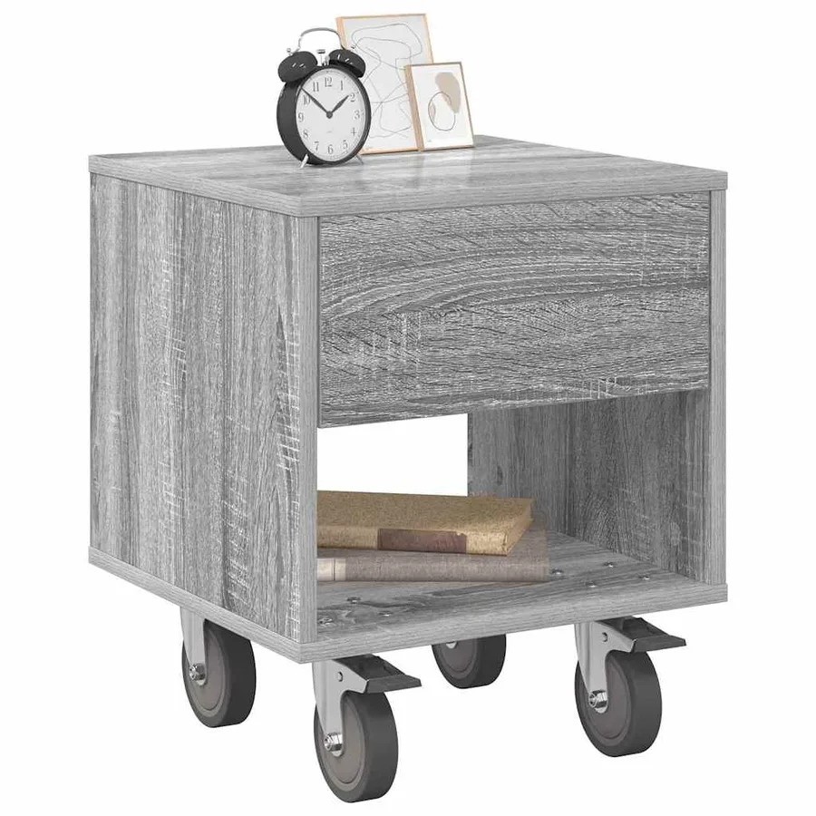 Table de chevet 2 pcs Gris Sonoma 40,5 x 40 x 48 cm - 3