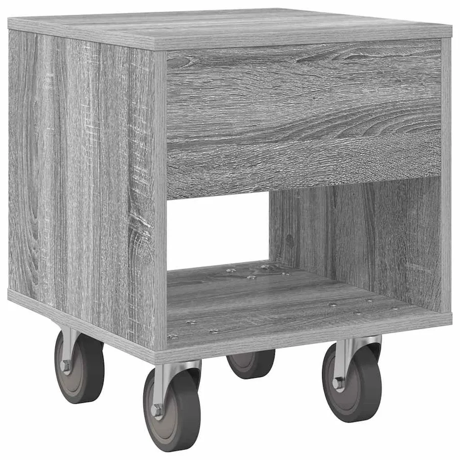 Table de chevet 2 pcs Gris Sonoma 40,5 x 40 x 48 cm - 9