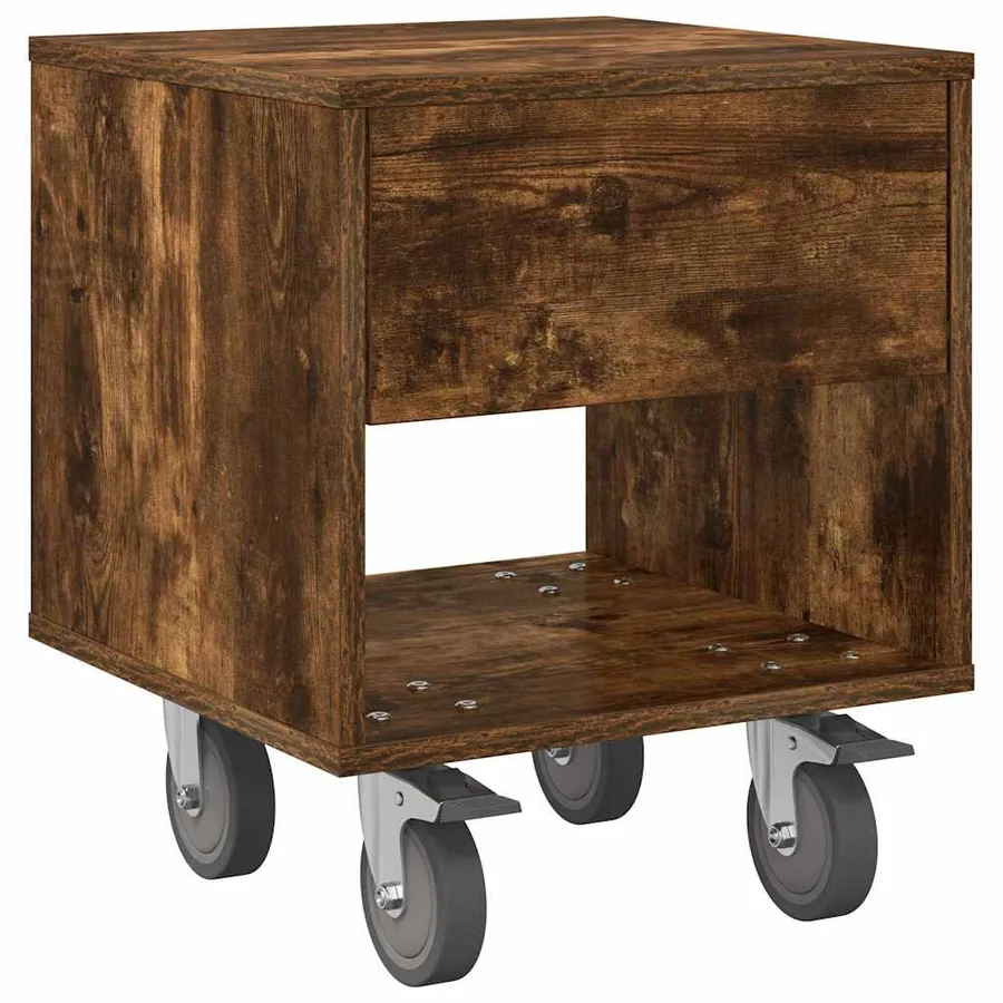 Table de chevet 2 pcs Chêne fumé 40,5 x 40 x 48 cm - 5