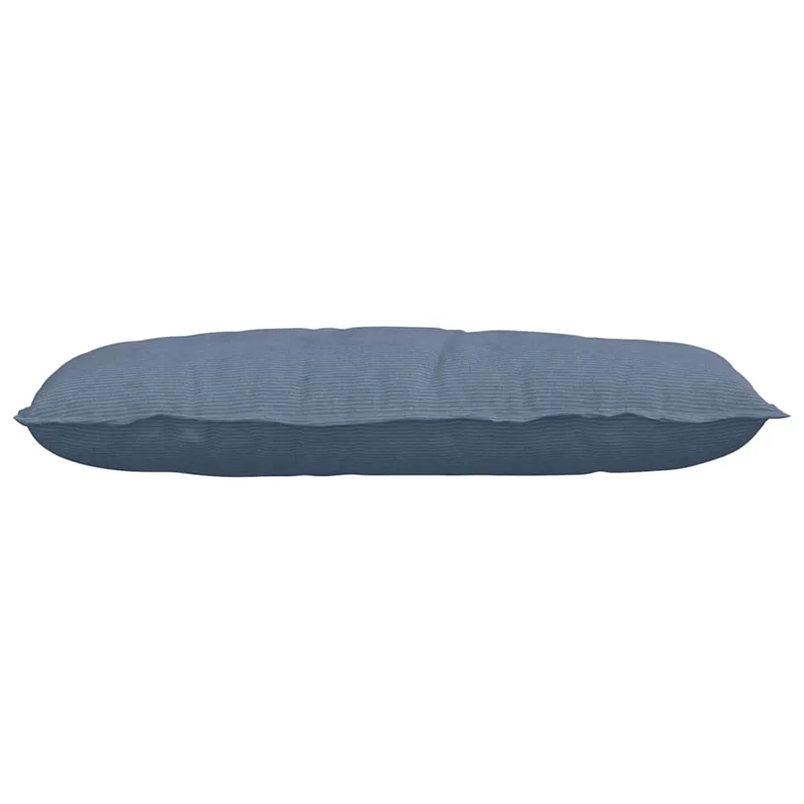 Coussin de Dos Bleu 100 x 50 cm Tissu en velours côtelé - 5