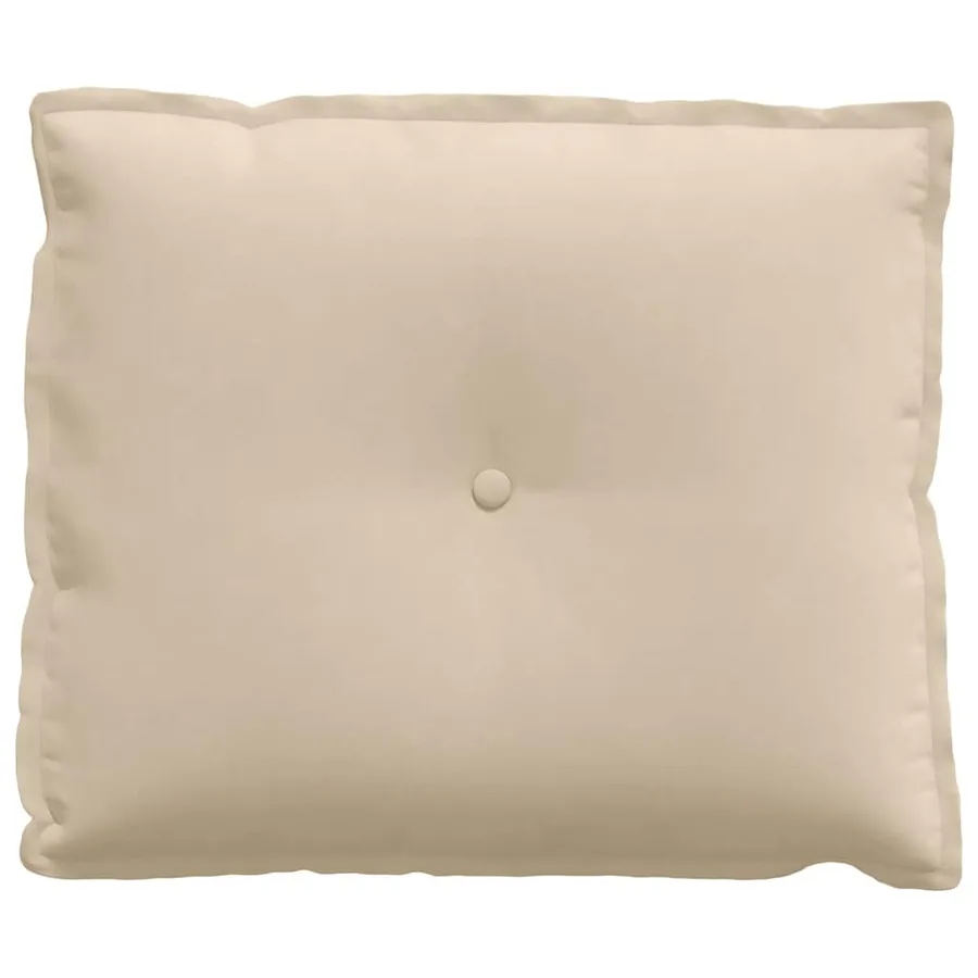 Coussin de Dos Crème 60 x 50 cm Tissu en microfibre - 5