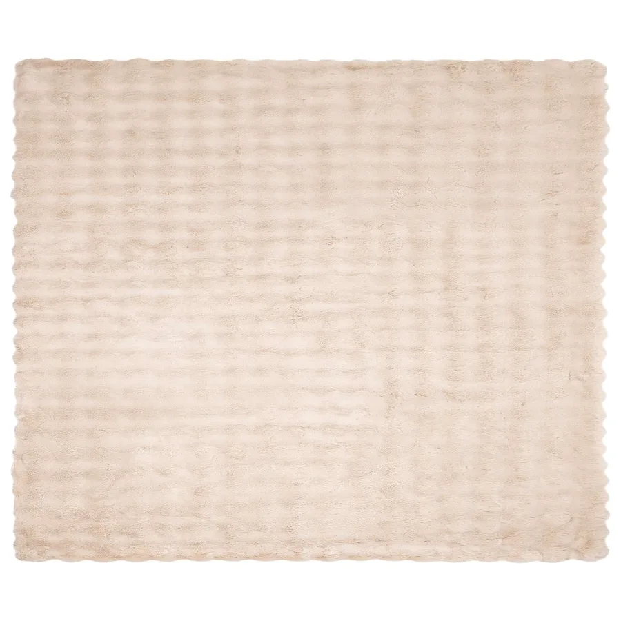 Couverture antidérapante en fausse de lapin Olite Beige - 5