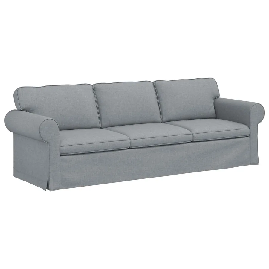 Ensemble de Canapés 2 pcs Gris clair 245 x 82 x 80 cm tissu - 5