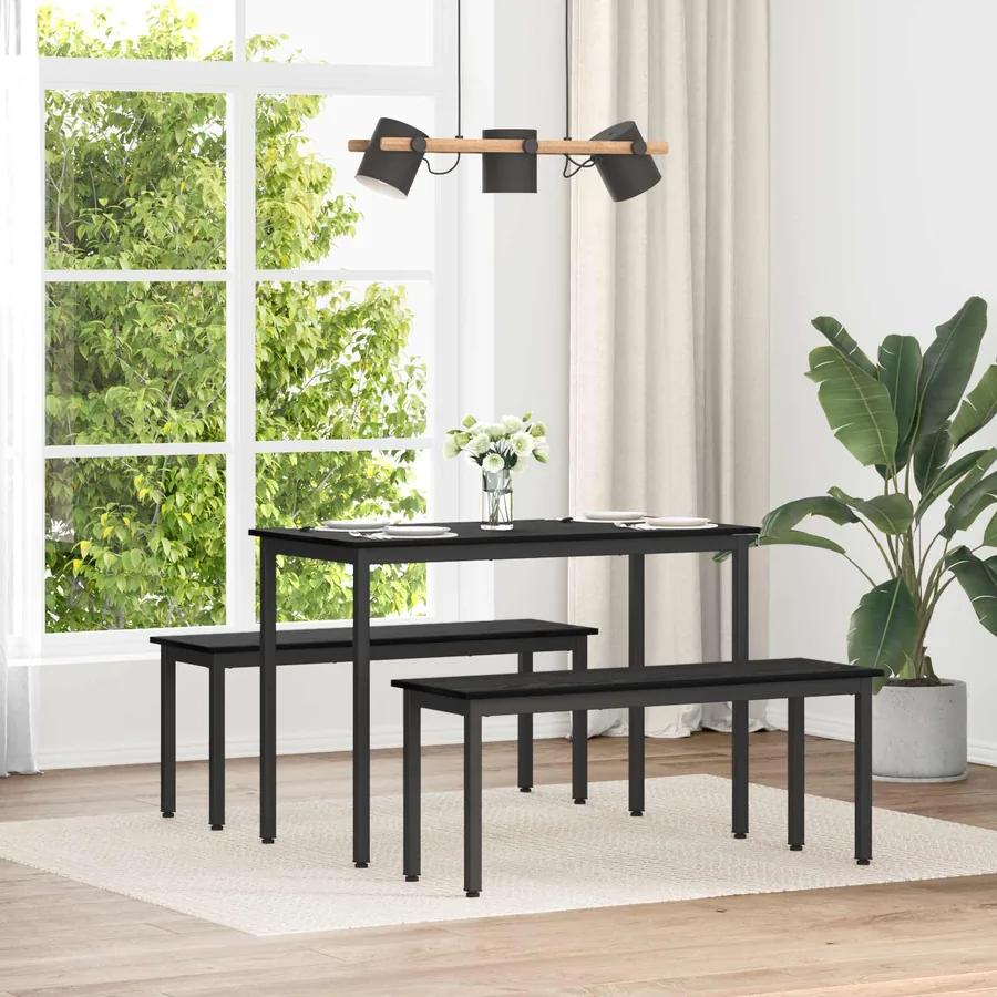 banc Chêne noir 110 x 35 x 45 cm Bois d'ingénierie