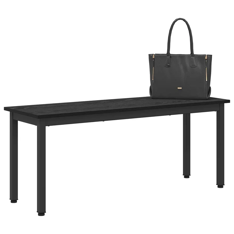 banc Chêne noir 110 x 35 x 45 cm Bois d'ingénierie - 3