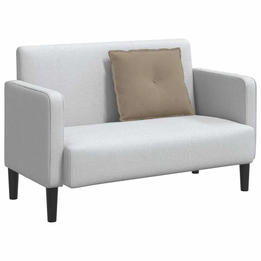 Coussin de Dos Taupe 60 x 50 cm Tissu en microfibre - 3