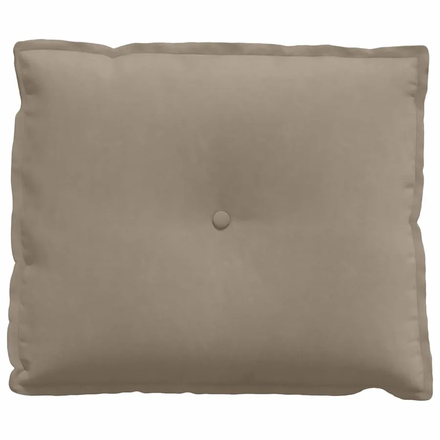 Coussin de Dos Taupe 60 x 50 cm Tissu en microfibre - 5