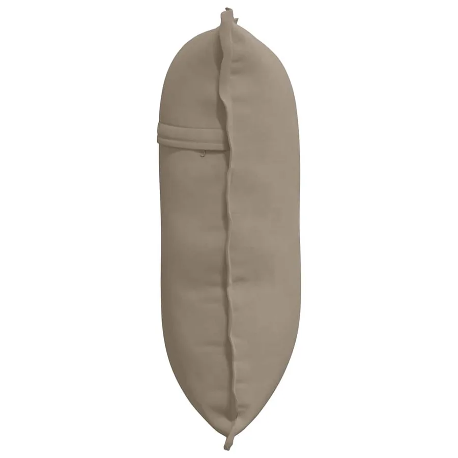Coussin de Dos Taupe 60 x 50 cm Tissu en microfibre - 6