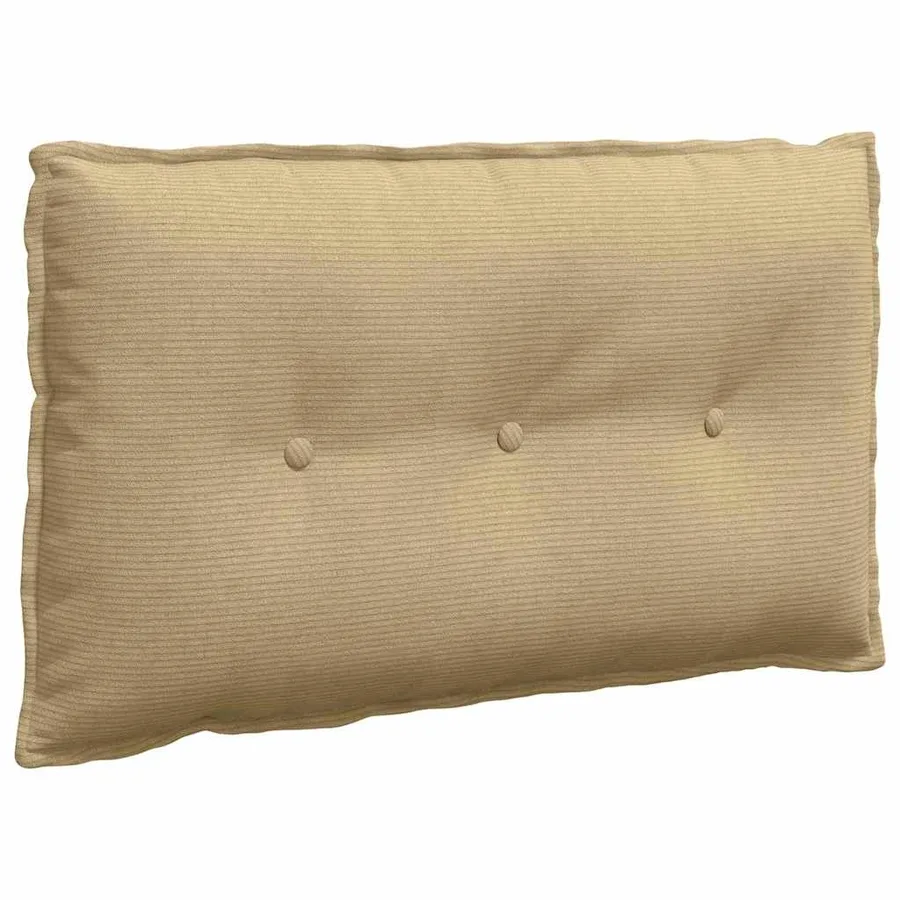 Coussin de Dos Vert gris 80 x 50 cm Tissu en velours côtelé - 2