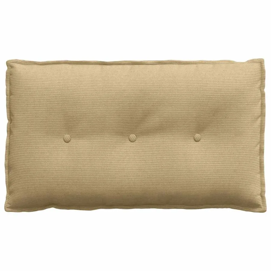 Coussin de Dos Vert gris 80 x 50 cm Tissu en velours côtelé - 5