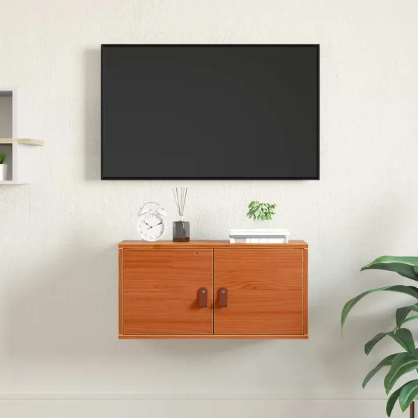 Meuble mural Cire marron 60 x 30 x 30 cm Bois de pin massif