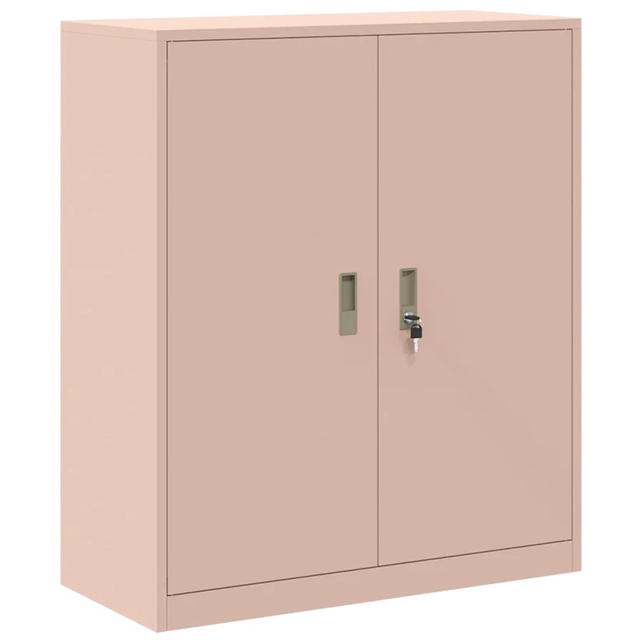Armoire de rangement Rose 90 x 40 x 105 cm Acier - 2