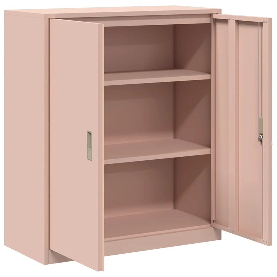 Armoire de rangement Rose 90 x 40 x 105 cm Acier - 5