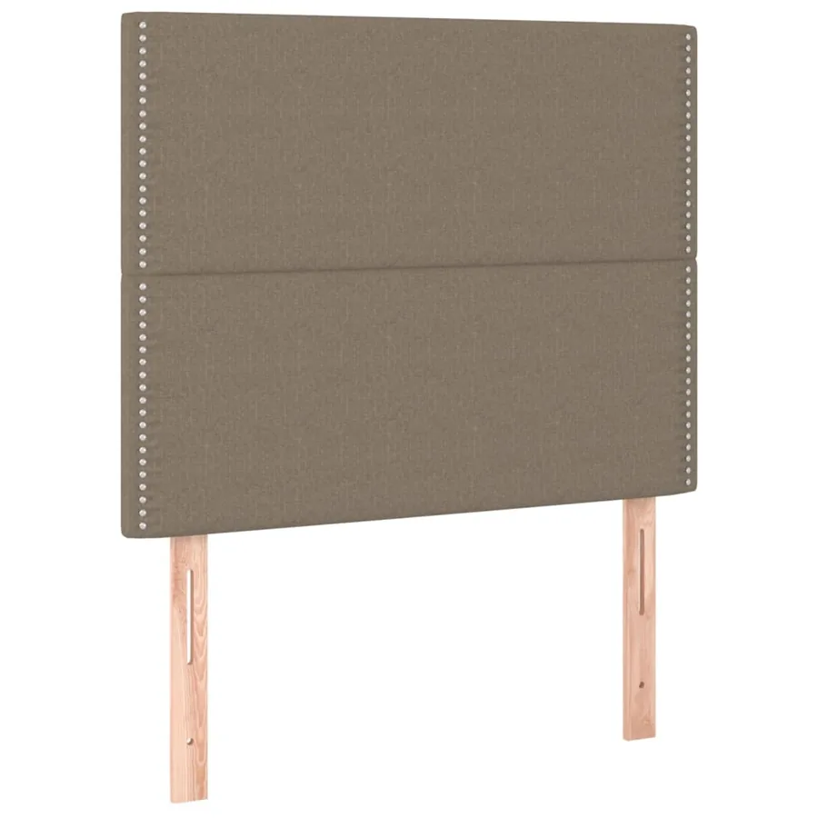 Tête de lit à LED Taupe 100x5x118/128 cm Tissu - 4