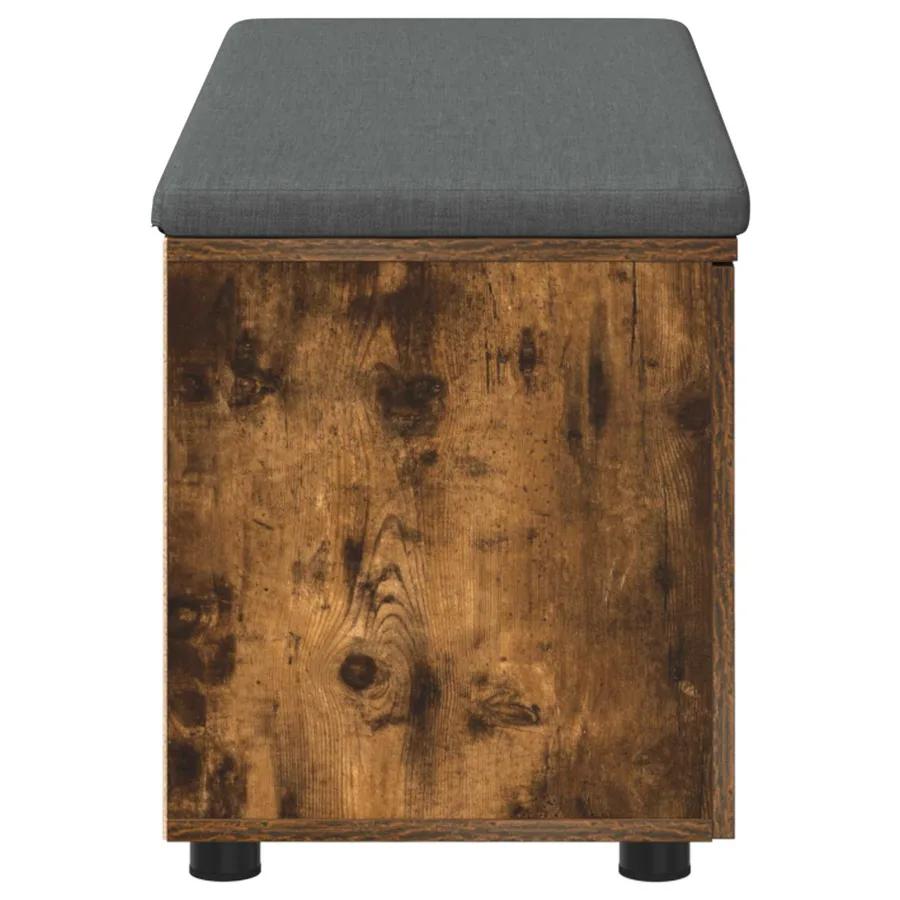 Banc d'entrée avec coussin Chêne Fumé 100 x 38 x 46 cm - 7