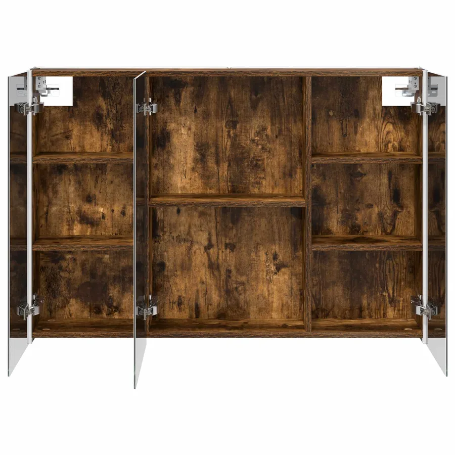 Armoire Miroir de Salle de Bain Chêne fumé 103,5 x 15,5 x 70 cm - 7