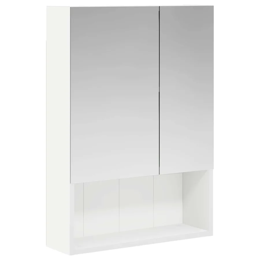 Armoire Miroir de Salle de Bain Blanc 50 x 14,5 x 70 cm - 2