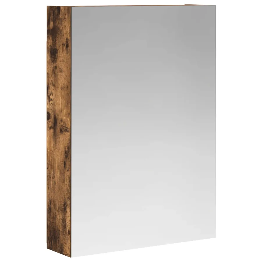 Armoire Miroir de Salle de Bain Chêne fumé 50 x 14,5 x 70 cm - 2