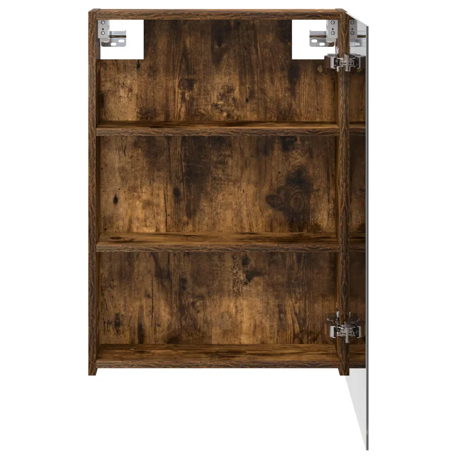 Armoire Miroir de Salle de Bain Chêne fumé 50 x 14,5 x 70 cm - 6