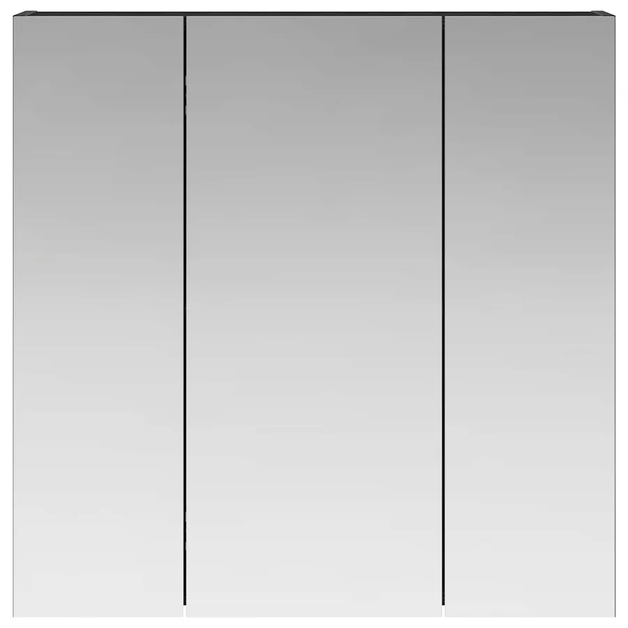 Armoire Miroir de Salle de Bain Chêne noir 70 x 14,5 x 70 cm - 5