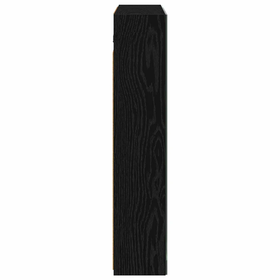 Armoire Miroir de Salle de Bain Chêne noir 70 x 14,5 x 70 cm - 7