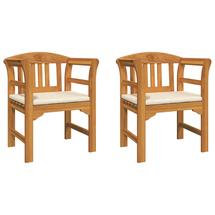 Banc rose Naturel 68,5 x 46 x 82,5 cm Bois d'Acacia Massif - 2