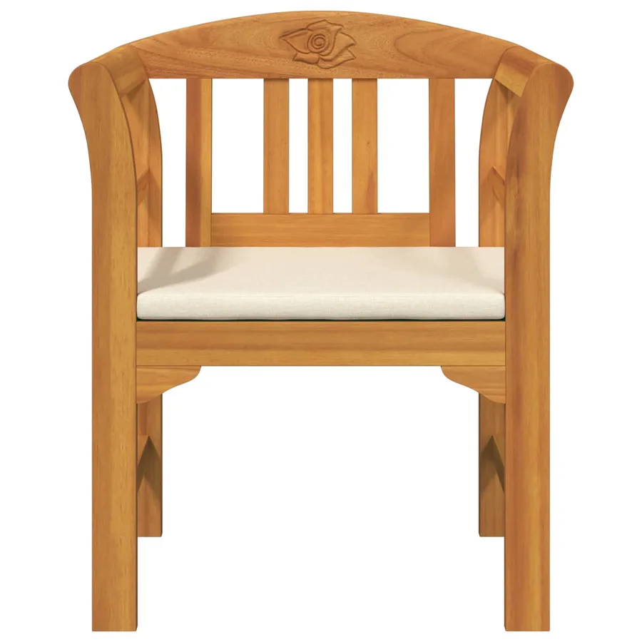 Banc rose Naturel 68,5 x 46 x 82,5 cm Bois d'Acacia Massif - 4