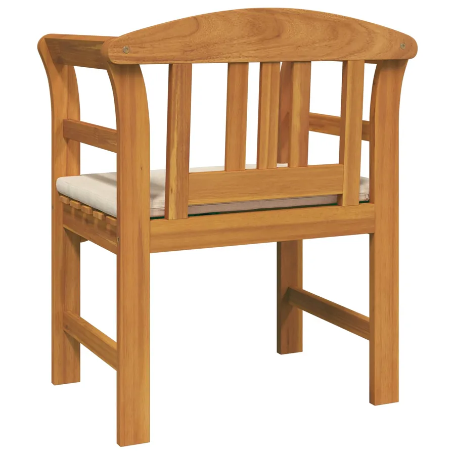 Banc rose Naturel 68,5 x 46 x 82,5 cm Bois d'Acacia Massif - 6