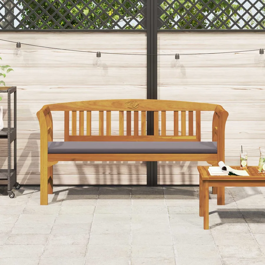 Banc rose Naturel 157 x 46 x 82,5 cm Bois d'Acacia Massif - 3