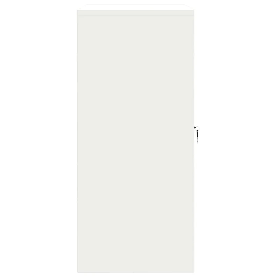 Armoire de rangement Blanc 80 x 40 x 90 cm Acier - 7