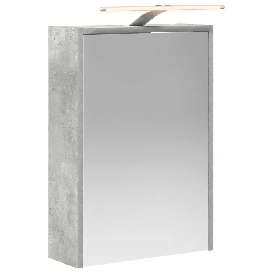 Armoire Miroir de Salle de Bain Gris béton 43 x 16 x 62.5 cm - 2