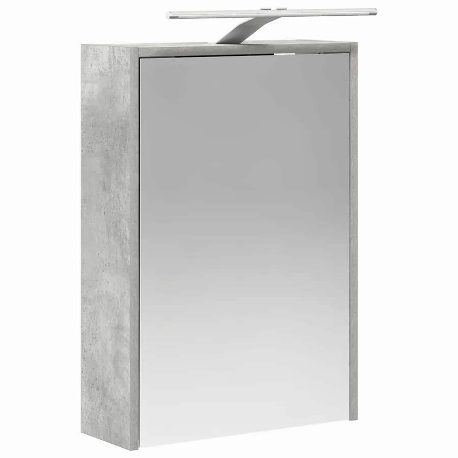 Armoire Miroir de Salle de Bain Gris béton 43 x 16 x 62.5 cm - 5