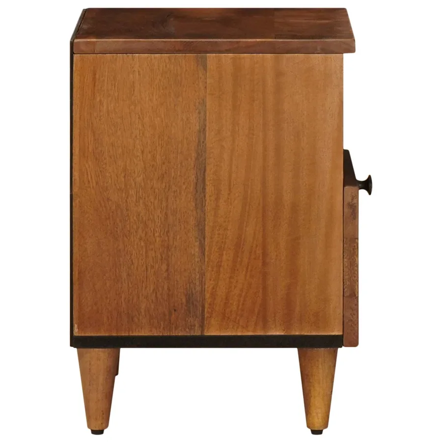 Cabinet de chevet avec tiroir 2 pcs Marron 40 x 33 x 46 cm - 4