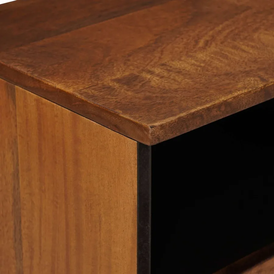 Cabinet de chevet avec tiroir 2 pcs Marron 40 x 33 x 46 cm - 6