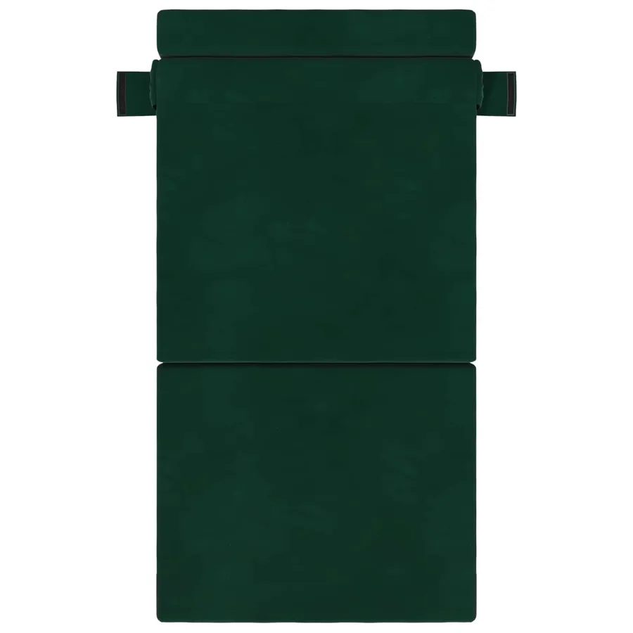 Canapé-lit pliant Vert foncé 190 x 100 x 15 cm Velours - 3