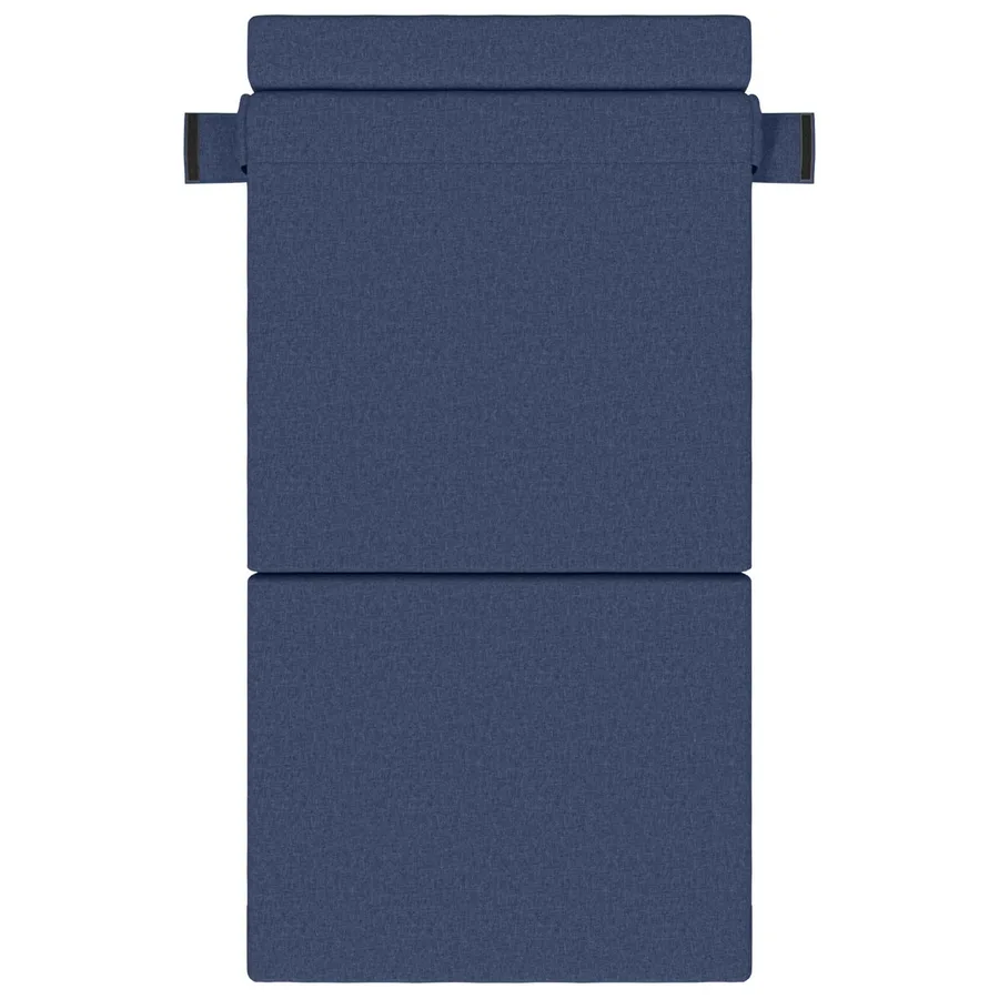 Canapé-lit pliable Bleu 100 x 80 x 60 cm Tissu - 3
