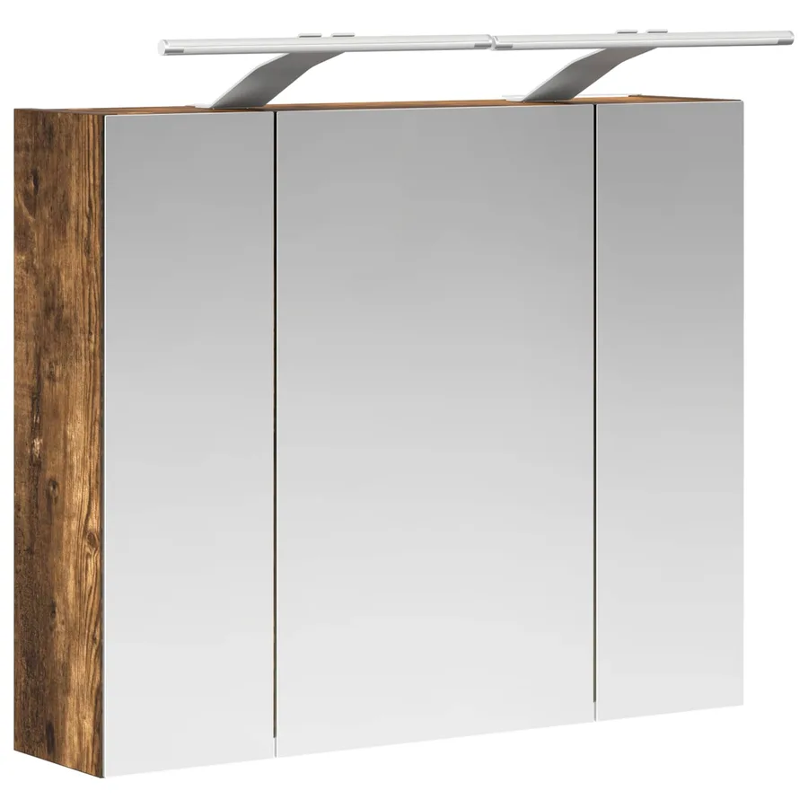 Armoire Miroir de Salle de Bain Chêne fumé 60 x 14,5 x 50 cm - 5