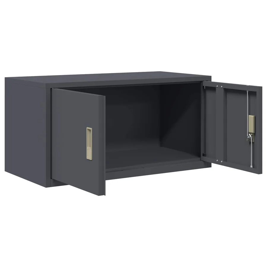 Armoire de rangement Anthracite 80 x 40 x 40 cm Acier - 5