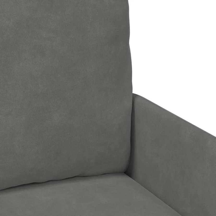 Canapés avec coussin 110cm Gris foncé Contreplaqué - 7