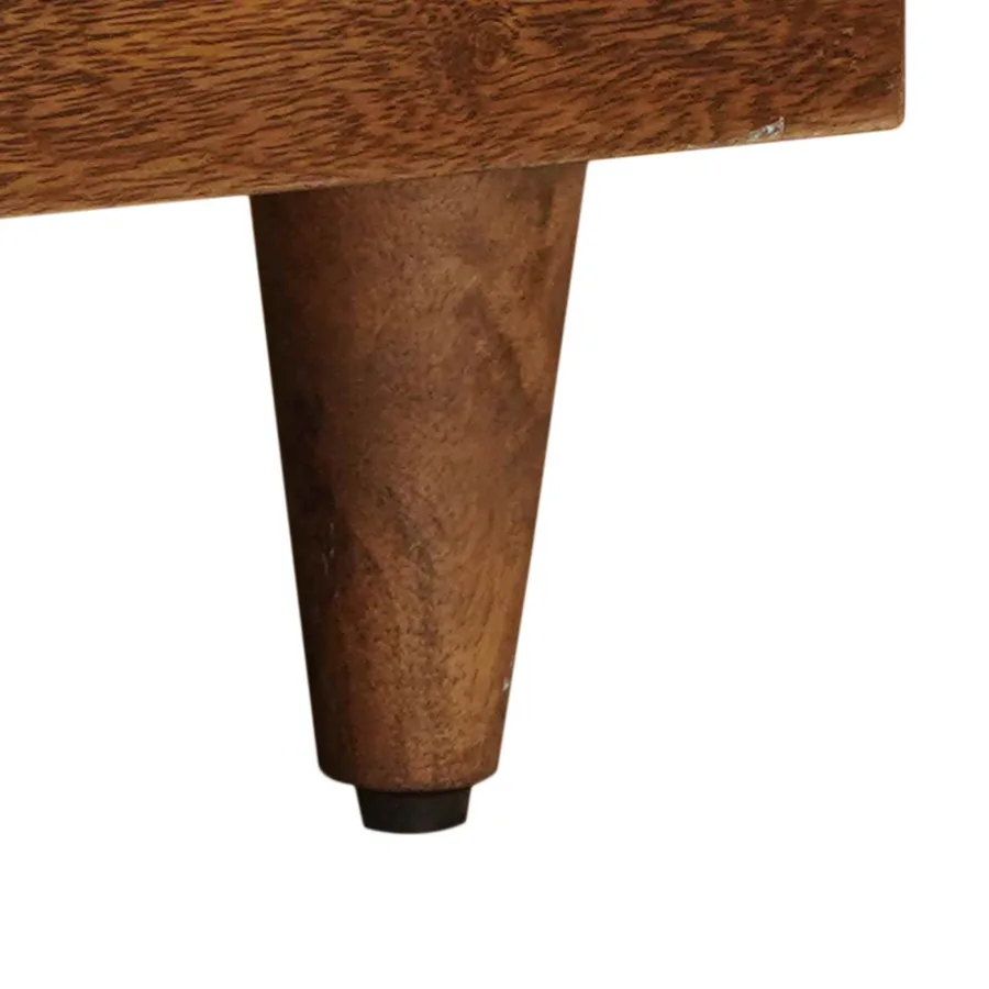 Meuble TV Noyer 70 x 33 x 46 cm Bois de mangue massif - 9