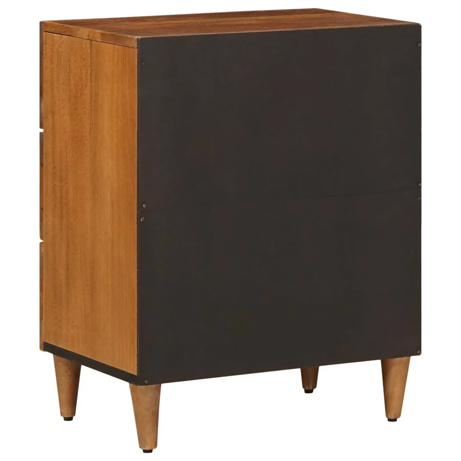 Cabinet de chevet Marron 50 x 33 x 62 cm Bois de mangue massif - 6