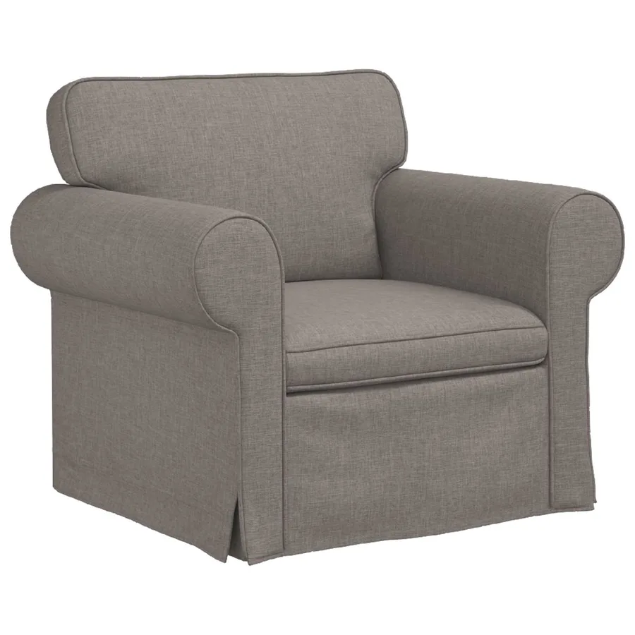 Ensemble de Canapés 2 pcs Taupe 155 x 82 x 80 cm tissu - 4