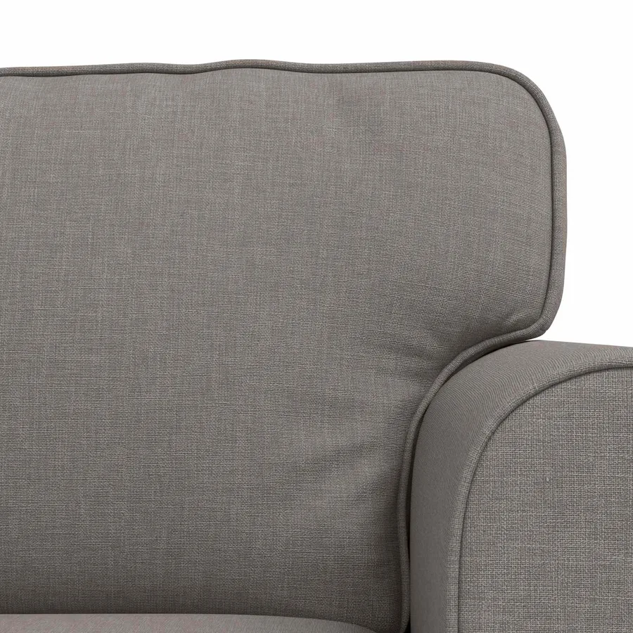 Ensemble de Canapés 2 pcs Taupe 155 x 82 x 80 cm tissu - 6