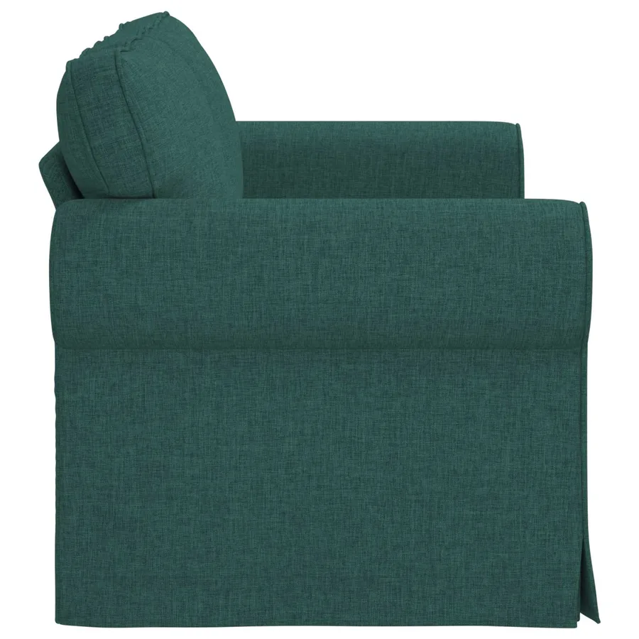 Canapé Vert foncé 155 x 82 x 80 cm tissu - 5