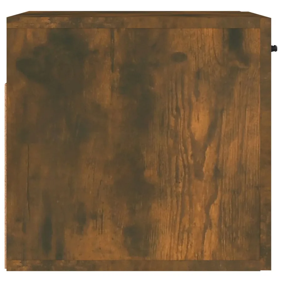 Armoire murale chêne fumé 80x36,5x35 cm bois d'ingénierie - 7