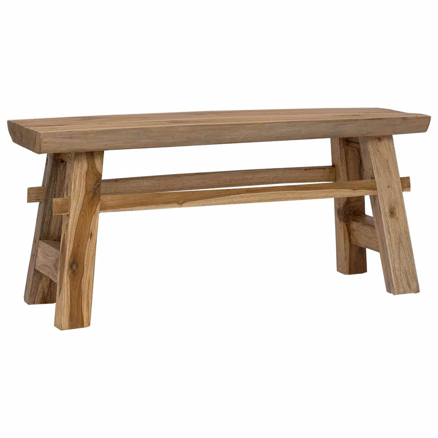 banc Naturel 100 x 29 x 43,5 cm Bois de teck massif - 6